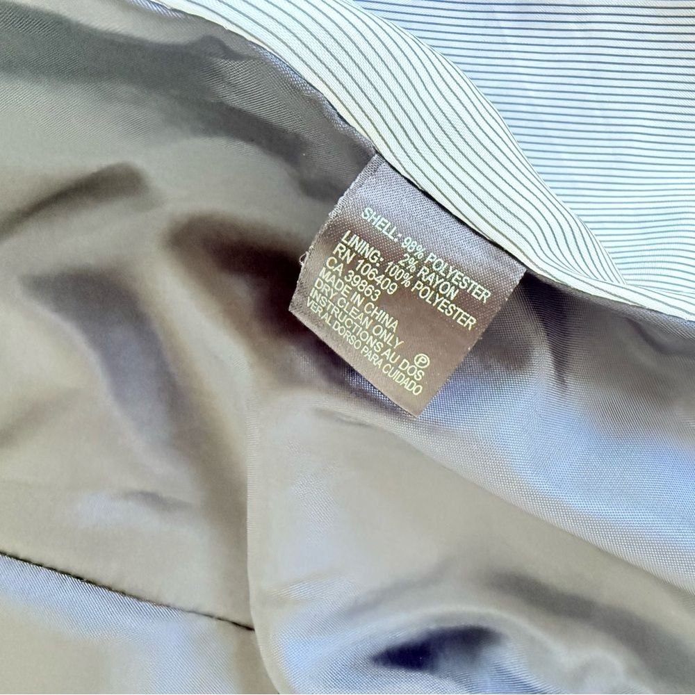 Tahari Womens Petite Jacket Pants Set Striped Office Casual Short Sleeve 4P - Picture 4 of 6